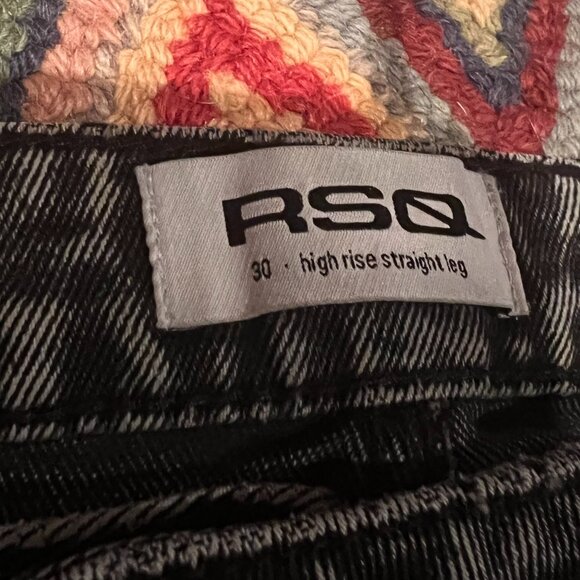RSQ Women’s Dark Wash Ripped Jeans – Size 30 - Picture 3 of 3